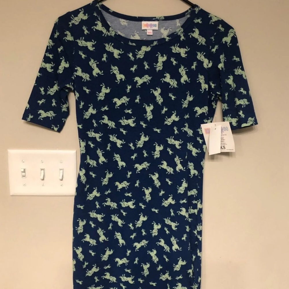 Lularoe JULIA XXS UNICORN PRINT